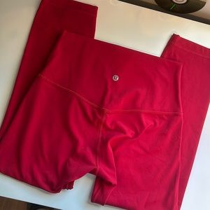 Lululemon align crops red size 6